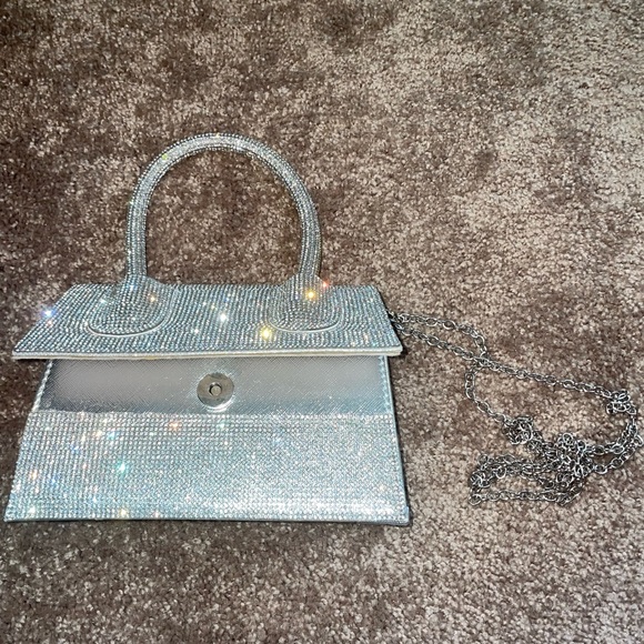 Silver Sparkle Hand Bag - Picture 2 of 4